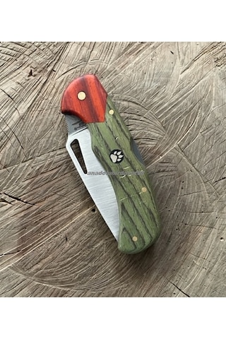Dmr Mini Çakı El Yapımı Çakı Kamp Çakısı Avcı Bıçagı Cep Bıçak 23cm Çakı Yeşil