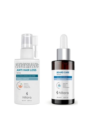 Saç Dökülmesine Karşı Sprey 60ml & Sakal Bakım Serumu 30ml Seti