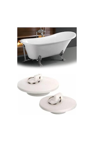 Banyo Küvet Lavabo Tıpası 2 Li Set Lavabo Tıpası Küvet Duş Teknesi Tıpası Lavabo Gider Tıkacı