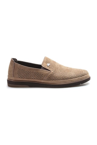 Fast Step Hakiki Deri Erkek Casual Ayakkabı 711ma151-2291 Kum Nubuk Kum