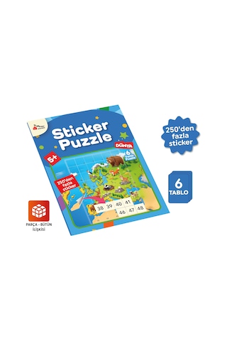 Playever Sticker Puzzle - Dünya, Çıkartmalı Yapboz Etkinlik Kitabı