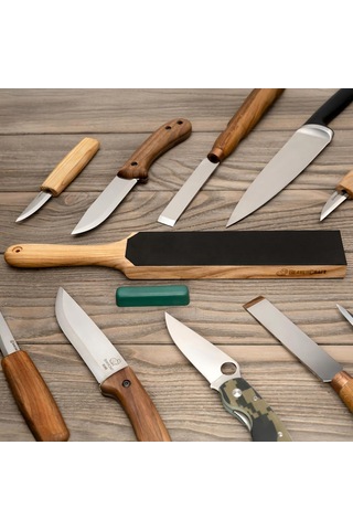 Beavercraft Ls6p1 Çift Yüzeyli Deri Bıçak Bileme Ve Parlatma Macunu Seti 2 Parça