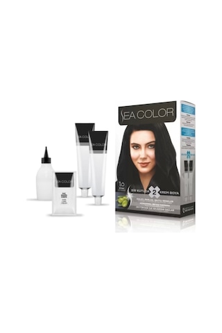 Sea Color 1.0 Siyah Saç Boyası 2 x 100 ML