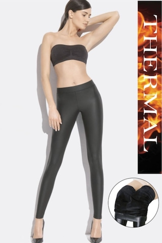 Marka Sportwear Termal Peluş Ince Tüylü Taytsiyah2Xl Siyah