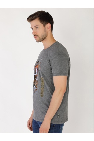 Roberto Cavalli Erkek Tshirt /M.Rob.0421.14022 K.Gri Koyu Gri