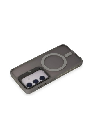 Joko Samsung Galaxy Uyumlu S24 Flet Lens Magsafe Kapak - Gri Çok Renkli