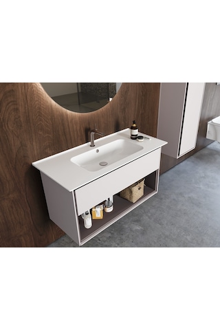 Cerastyle Turkuaz Blue Etajerli Lavabo 70*47CM