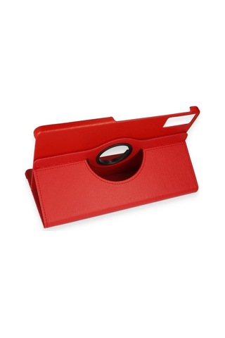 Özel Xiaomi Redmi Pad Se Kılıf 360 Tablet Deri Kılıf - Kırmızı Fırsat