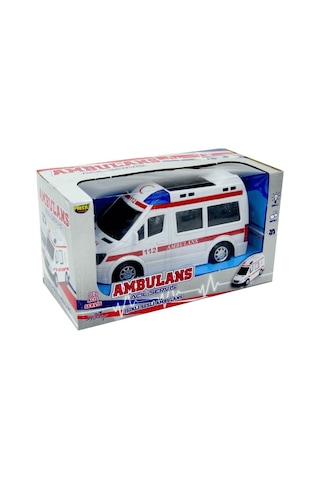Prestij Oyuncak Pilli Sesli Işıklı 112 Ambulans  Oyuncak