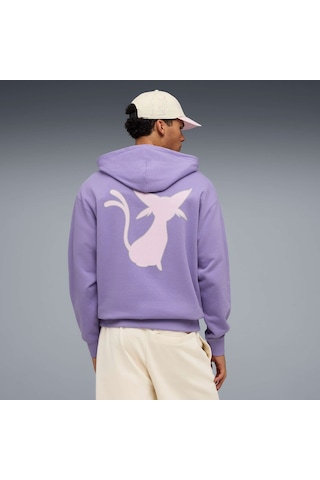 Puma X Pokémon Graphıc Erkek Geniş Kesim Kapüşonlu Sweatshırt 634915 29 Mor