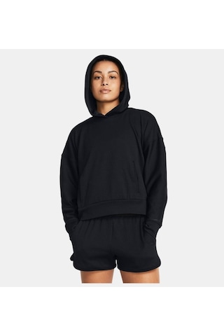 Under Armour Kadın Journey Rib Oversized Kapüşonlu Üst 1382732-001 Siyah