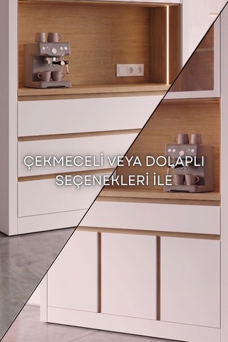 Nero Kahve Köşesi 130 Cm Gri-karbon