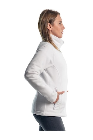 Şensel, Kadın Polar Mont, Beyaz -99E310- Cepli,Fermuarlı,Outdoor