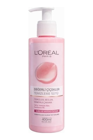 L Oréal Paris Değerli Çiçekler Temizleme Sütü Kuru Ve Hassas Ciltler 400 Ml