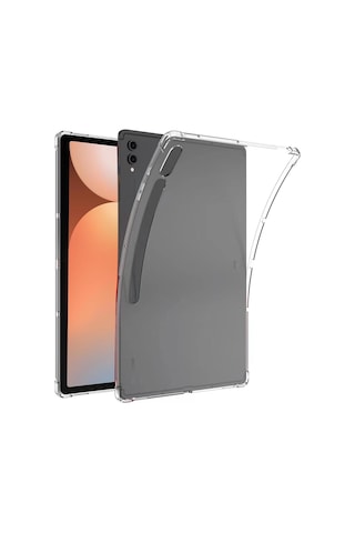 Samsung Galaxy Uyumlu Tab S10 Ultra Sm-x920/ X926 Kılıf 14.6" Şeffaf Shockproof Silikon Arka Kapak