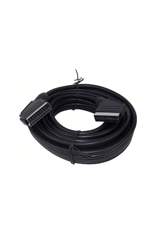 10 Metre Skart Erkek To Scart Male Tırnaklı Ara Görüntü Kablosu