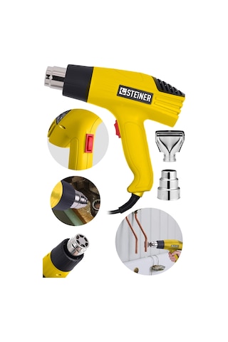 Steiner 3000 Watt 2 Kademeli Isı Sıcak Hava Üfleme Tabancası Sarı