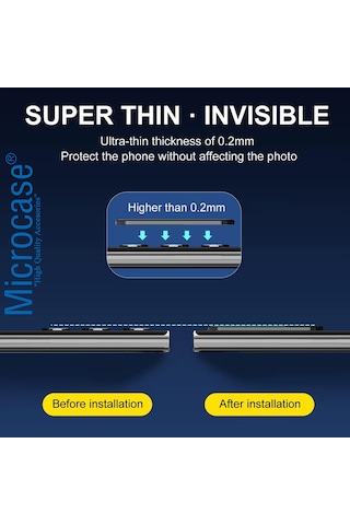 Microcase Poco X8 Pro 5g İle Uyumlu Kamera Lens Koruma Halkası - Kapalı Tasarım -siyah Al3401