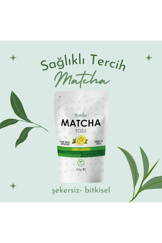 Fibrelle Matcha Limon Aromalı 50g