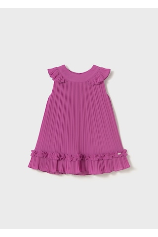 Mayoral 1915 Kız Çocuk Mürdüm Pileli Elbise MÜRDÜM