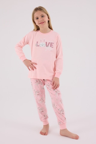 Rolypoly Kız Çocuk Pembe Pijama Takımı Rp3703-c-v2 Pembe