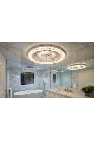 Kristal Led Tavan Vantilatör