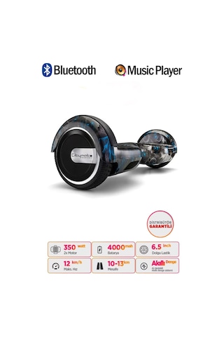 Citymate Elektrikli Kaykay Hoverboard Akıllı Denge 6.5 Inch + Hoverkart + Çanta Extrem Paket D18
