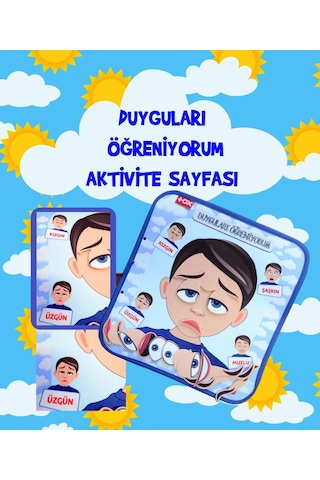 Tox Erkek Duyguları Öğreniyorum Keçe Cırtlı Aktivite Sayfası