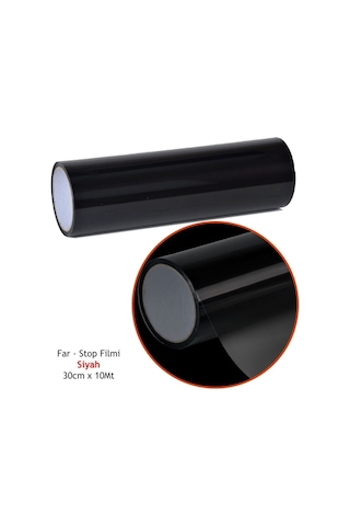 Carub 30 Cm X 10 Mt Siyah Far Stop Filmi Br1190466