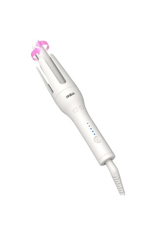 Sinbo Shd-1728 Otomatik Saç Maşası Seramik Kaplama Saç Şekillendirici Led Isı Göstergeli Beyaz