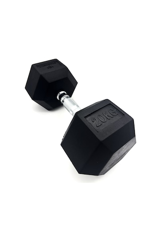 Alin Sport 20 Kg Kauçuk Profesyonel Olimpik Hex Dumbbell Hex Dambıl - Altıgen Dambıl
