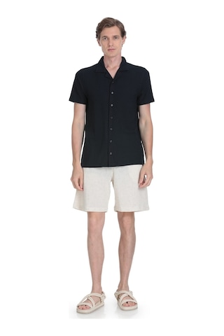 Hatemoğlu Lacivert Regular Fit Apaş Yaka Gömlek 35057 4112002