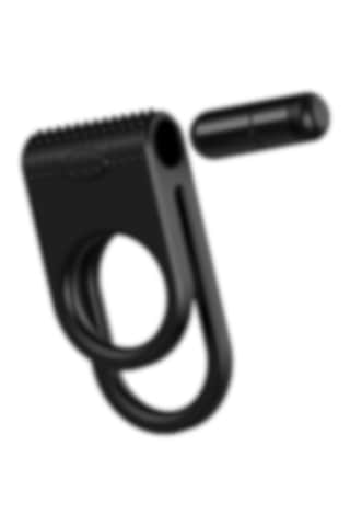 Carmine Titreşimli Su Geçirmez Penis Halkası Siyah