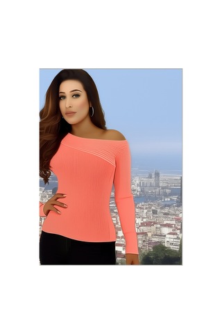 Flex Fashıon Yeni Sezon Omuz Detaylı Trend Triko Badi Kavun İçi Kavuniçi - 738278902 Kavuniçi - 738278902 Kavuniçi