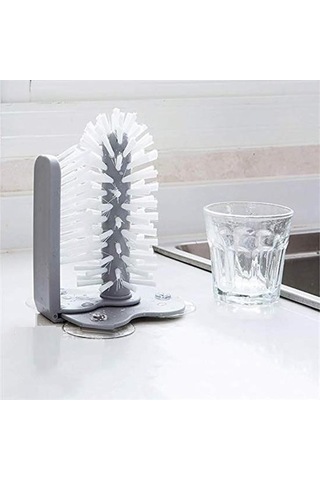 Zmc Bilişim Pratik Kolay Fonksiyonel Vantuzlu Elde Bulaşık Yıkama Fırçası