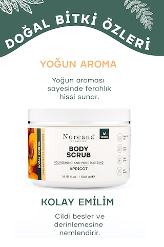 Kayısı Vegan Body Scrub Peeling 500 Ml