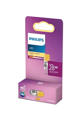 Kapsül 2.4w 300 Lumen 2700k Sarı Işık G4 Duy 28w Eşleniği Genel