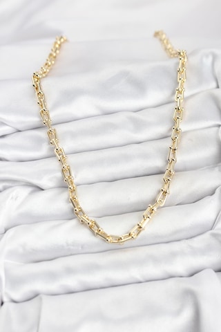 Gold Renk Pirinç Tifani Model Kadın Kolye Çok renkli 63734578