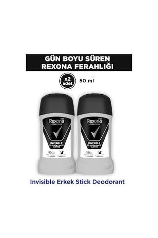 Men Motionsense Erkek Stick Deodorant Invisible On Black White Clothes 50 Ml X2