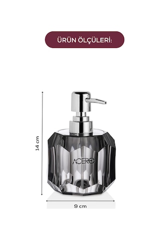 Vienev Akrilik Sıvı Sabunluk 210 Ml Antrasit 1997 Antrasit