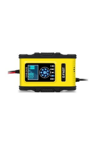 Ebitda Akıllı 12v/24v Şarj Cihazı - Otomatik Pil Bakım Aleti Araba, Motosiklet, Tekne 112 Karakter