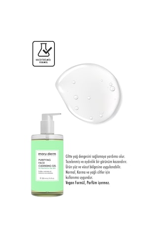 Maruderm Karma ve Yağlı Ciltlere Özel Salisilik Asit Yüz Yıkama Jeli 200 ML