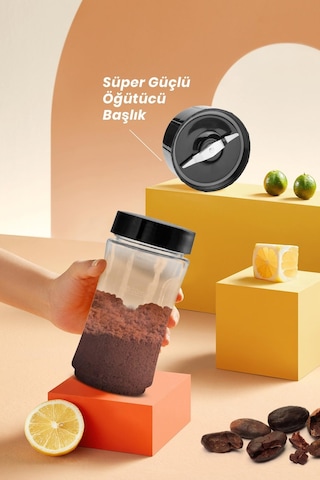 Goldmaster Mixgrind 2 in 1 Kişisel Smoothie Blender ve Kahve Baharat Öğütücü