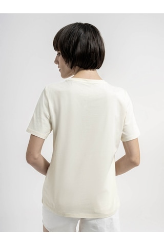 Loft Kadın T-shirt Ekru Lf2035284 24yp69000206 P6983