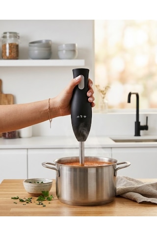 Paslanmaz Çelik Blender Ayağına Sahip Ergonomik El Blenderı - Lisinya Diğer