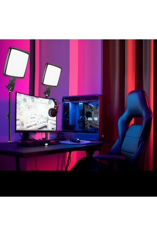 Gdx Pro Led Gx-300 & Godox Cl10 Ambians Gamer Yayıncı Led Işık Kiti