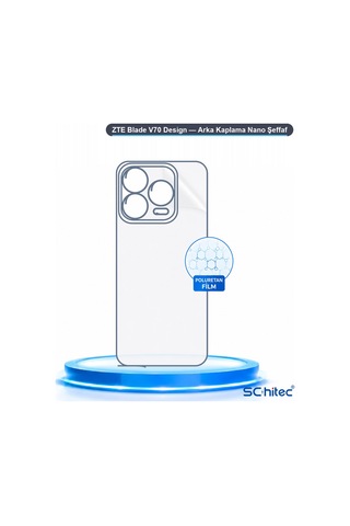 Zte Blade V70 Design Uyumlu Arka Yüzey Hidrojel Koruyucu Film 96664791