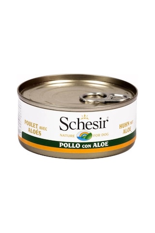 Schesir Tavuklu ve Aloe Veralı Konserve Yetişkin Köpek Maması 12 x 150 G