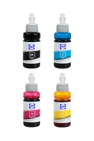 OCP Epson 103 EcoTank Uyumlu Mürekkep Seti 70ml 4 Renk OCP Epson 103 EcoTank Uyumlu Mürekkep Seti 70ml 4 Renk