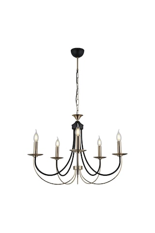 Ferra 5 Lı Antık Lak Avıze 5xe14 Siyah